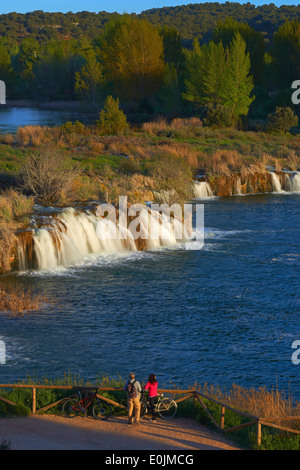 Ruidera Lagunen, Lagunas de Ruidera Natural Park. Provinzen Albacete und Ciudad Real, Spanien. Stockfoto