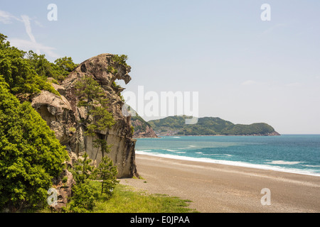 Lion Rock und Strand in Mie, Japan Stockfoto