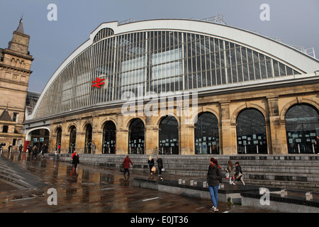 Lime Street Railway Station in Liverpool, Vereinigtes Königreich. Stockfoto