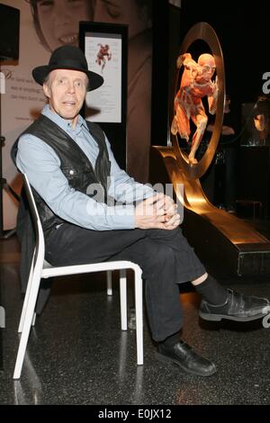 Hamburg, Deutschland. 14. Mai 2014. Dr. Gunther von Hagens auf der Pressekonferenz der "Körperwelten", eine Ausstellung von erhaltenen menschlichen Körpern des Entwicklers deutscher Anatom Gunther von Hagens in Hamburg, Deutschland. Bildnachweis: Dpa picture Alliance/Alamy Live News Stockfoto