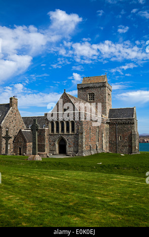 Abtei, Isle of Iona, Schottland, Vereinigtes Königreich Stockfoto