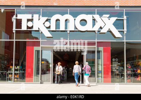 T.K.Maxx Shop in Hereford, Großbritannien. Stockfoto