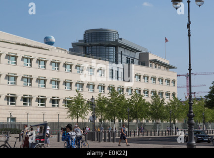 Vereinigten Staaten uns von Amerika Botschaftsgebäude in Berlin, Deutschland Stockfoto