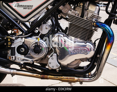 Norton Commando 961 Motorrad. Klassische britische Motorrad Stockfoto