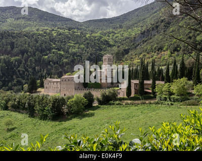 Abtei von San Pietro in Valle, Ferentillo, Umbrien, Italien Stockfoto