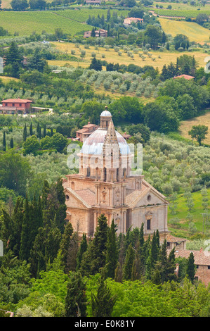 Montepulciano, Kirche Madonna di San Biagio, Provinz Siena, Toskana, Italien, Europa. Stockfoto