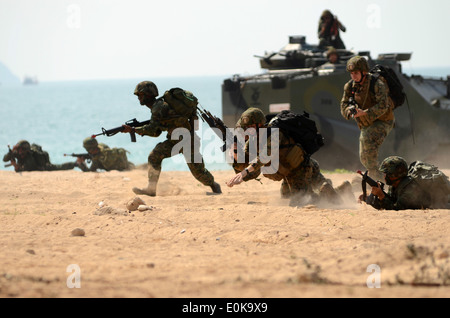 HAT YAO, Königreich von Thailand - Royal Marines Thailand, zusammen mit Infanterie Marines mit dem Battalion Landing Team, 2. Battali Stockfoto