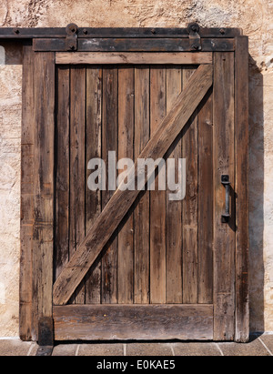 Alten Schiebetüren Holztür rustikale Textur Stockfoto