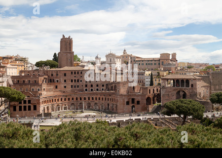Trajans Märkte, 2. Jahrhundert n. Chr. Teil des Forum Romanum, Rom Italien Europa Stockfoto