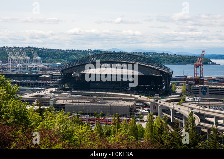 Safeco Field ist das Heimstadion des Major League Baseball-Team der Seattle Mariners. Stockfoto