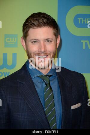 Jensen Ackles im Ankunftsbereich für The CW Network 2014 Upfront Präsentation, The London Hotel, New York, NY 15. Mai 2014. Foto von: Derek Sturm/Everett Collection Stockfoto