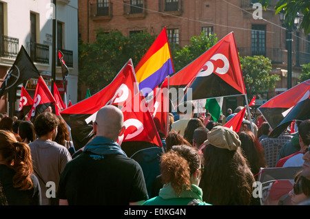 Generalstreik, 14. November 2012, Sevilla, Spanien, Europa Stockfoto