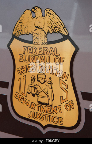 US-FBI / DOJ Schild Stockfoto