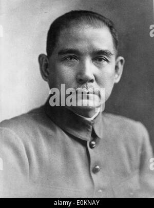 Porträt von "Vater der chinesischen Revolution" Sun Yat-Sen Stockfoto