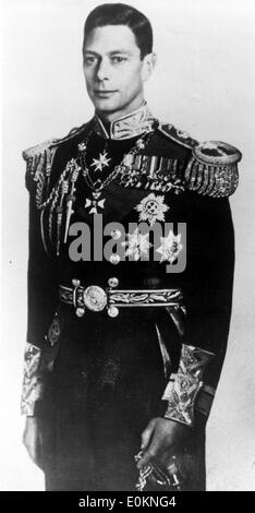 Porträt von König George VI Stockfoto