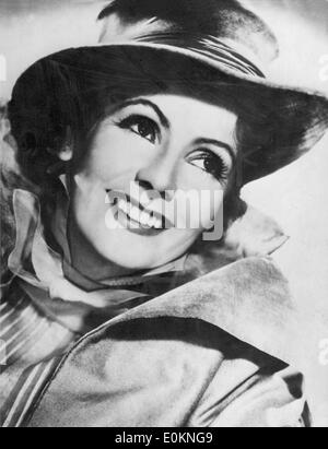 Porträt der schwedischen Schauspielerin Greta Garbo in Los Angeles, Kalifornien Stockfoto