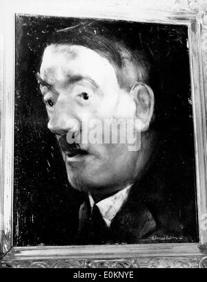 Ölgemälde von Adolf Hitler Stockfoto