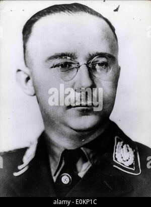 Porträt des Nazi-Kommandanten Heinrich Himmler Stockfoto