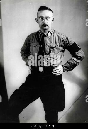 Porträt des Nazi-Kommandanten Heinrich Himmler Stockfoto
