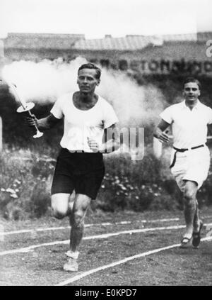 Eröffnungsfeier der Olympischen Spiele in Berlin, Deutschland Stockfoto