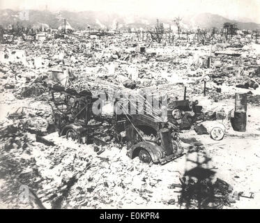 Hiroshima, Japan nach der Atombombe Stockfoto