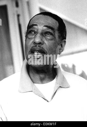 Nahaufnahme der Jazzmusiker Duke Ellington Stockfoto