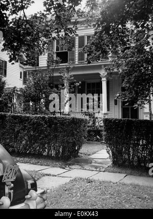 Die Vorderseite des Albert Einsteins Haus in Princeton, New Jersey Stockfoto