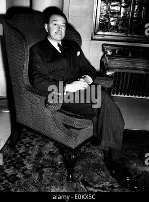 Harold Alexander in London für Verteidigungsminister vor Ort Stockfoto
