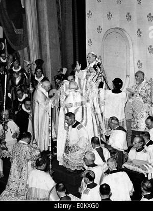 Papst Pius XII am Heiligen Pforte Abschlussfeier Stockfoto