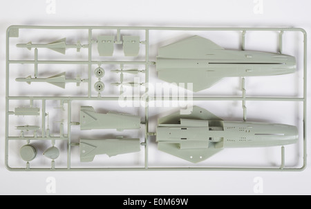 Hasegawa MIG-23 s 1/72 Skala Modell Kampfflugzeuge Stockfoto