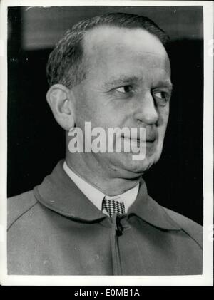 7. Juli 1954 - australische kommunistischen Journalist besucht königliche Kommission auf Spionage In Melbourne: Einer der Zeugen genannt Stockfoto