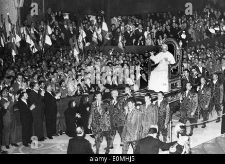 Papst Pius XII feiert Co-Operative Bauernverband Stockfoto