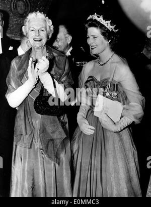 Lady Clementine Churchill mit Mary Soames Stockfoto
