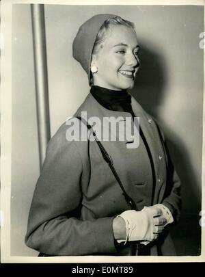 8. August 1956 - kommt amerikanischen Ballett-Theater. Das American Ballet Theater von New York City, ist heute in London am Flughafen angekommen, Stockfoto