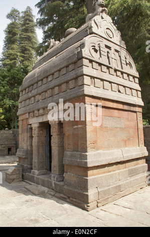 Nanda Devi Tempel in zieht Gruppe von Tempeln. Almora Bezirk, Uttarakhand, Indien Stockfoto