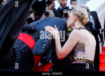 CATE BLANCHETT ZAHNLOS WIE TO TRAIN YOUR DRAGON 2. PREMIERE 67. CANNES FILM FESTIVAL CANNES Frankreich 16. Mai 2014 Stockfoto