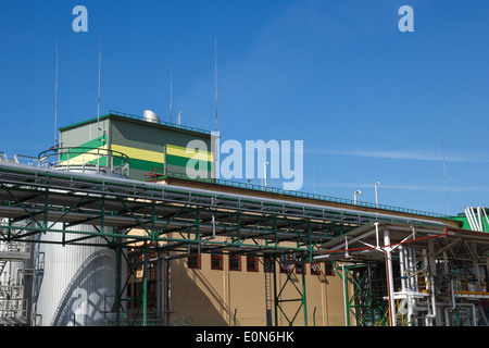 Biokraftstoff-Fabrik Stockfoto