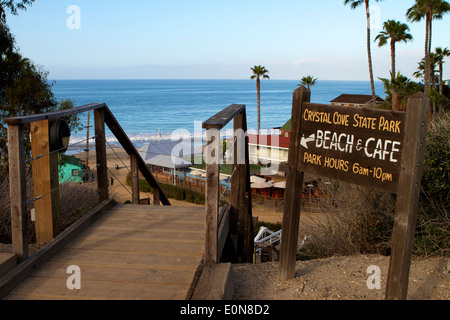 Crystal Cove State Park auf der Newport Coast California Highway in Orange county Stockfoto