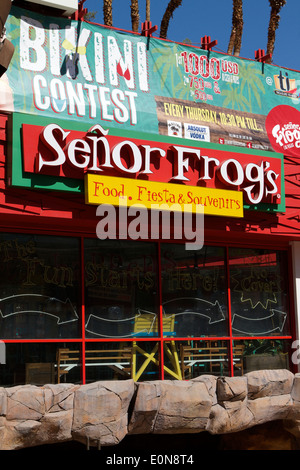 Senor Frogs Mexican party Restaurant im Treasure Island Hotel am Las Vegas Strip. Las Vegas Nevada Stockfoto