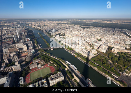 Aussicht Vom Eiffelturm, Frankreich - Aussicht vom Eiffelturm, Frankreich, Paris Stockfoto