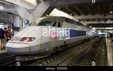 TGV Réseau Im Bahnhof Montparnasse, Paris, Frankreich - TGV Réseau im Bahnhof Montparnasse, Paris, Frankreich Stockfoto