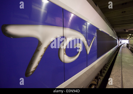 TGV Réseau Im Bahnhof Montparnasse, Paris, Frankreich - TGV Réseau im Bahnhof Montparnasse, Paris, Frankreich Stockfoto