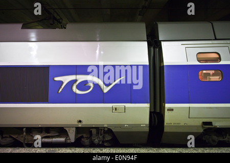 TGV Réseau Im Bahnhof Montparnasse, Paris, Frankreich - TGV Réseau im Bahnhof Montparnasse, Paris, Frankreich Stockfoto