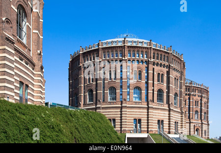 Wohnhausanlage Im Gasometer, Wien, Österreich - Gasometer, Wien, Österreich Stockfoto