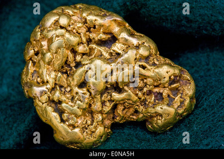 Eine Feinunze Kalifornien (USA) Placer Gold-Nugget - natürliche Gold Probe Stockfoto