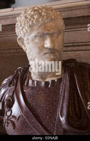 Porträtbüste von Caracalla, Kapitolinische Museen, Rom, Italien Stockfoto