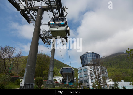 Dajti Ekspres Seilbahn, Mount Dajti, in der Nähe von Tirana, Albanien Stockfoto