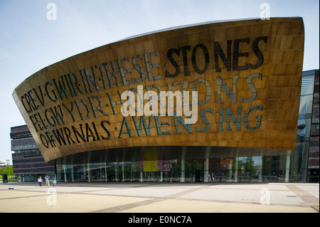 Das Wales Millennium Centre in Cardiff, Wales. Stockfoto