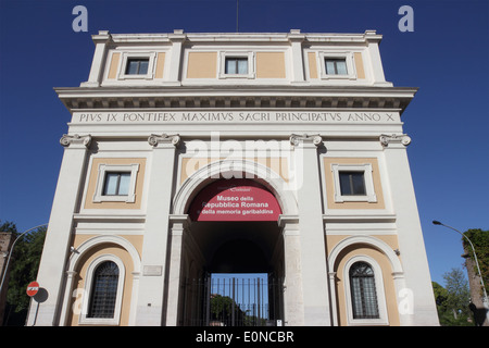 Garibaldi-Museum in Puerta de San Pancrazio, Rom, Italien Stockfoto