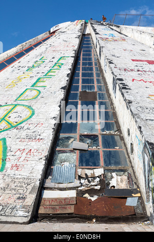 Die Pyramide von Tirana, Albanien Stockfoto